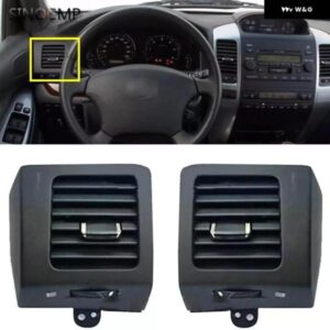 2個入り ブラック エアベント アウトレット A/C ランド/クルーザー プラド 120/ GX470 2003-2009 車用 エアコン ベントクリップ ダッシュボード パーツ