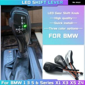LED ギア シフト ノブ シフター レバー BMW 1 3 5 6シリーズE90 E60 E46 2D 4D E39 E53 E92 E87 E93 E83 X3 E89オートマチックアクセサリー