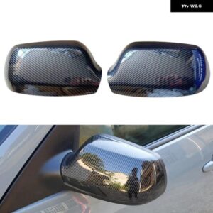 ペア車サイドドアリアビューカーボンミラー カバー フレーム ハウジング シェル トリム キャップ マツダ 3 BK 03-09 M6 03-08