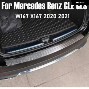 メルセデス ベンツ GLE GLS クラス W167 X167 2020 2021 ステンレス リア アウター バンパー カバー トリム カーアクセサリー
