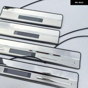 ボルボ XC60 2008 - 2017 カーアクセサリー ステンレス カー ステッカー 自動車ドアシルペダルウェルカム スカッフプレート カバー