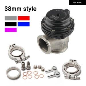 汎用 38MM アウター ウェイストゲート Vバンド フランジ付きターボウェイストゲート スーパーチャージターボ マニホールド ロゴ付き MV-S 38MM