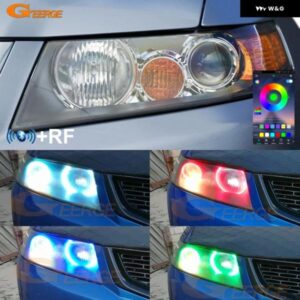ホンダ アコード CL7 CL8 CL9 CM2 アキュラ TSX CL 2003 - 2008 BT アプリ RF リモート コントロール マルチカラー RGB LED エンジェルアイキット