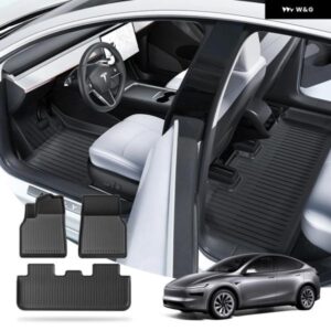 テスラ フロアマット モデルY ジュニパー 2025 車 トランク マット ラゲッジマット TPE 防水 滑り止めセット フロアライナーマット