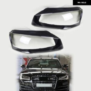 アウディ A8 D5 2014-2017 車用 ヘッドライト レンズ カバー ランプシェード ヘッドランプ シェル クリア