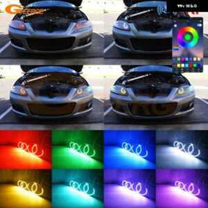 マツダ スピード 6 アテンザ GG BTアプリ RFリモート コントロール マルチカラー 超高輝度 RGB LED エンジェルアイキット ハローリング