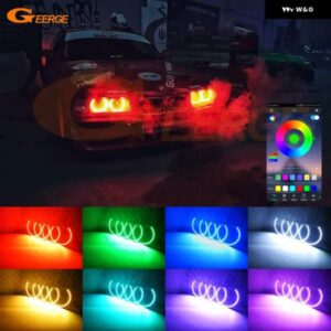 BMW E36 3シリーズ 1992 - 1994 - 98 BLUETOOTH APP マルチカラー 超高輝度 RGB LED エンジェルアイキット ハローリング