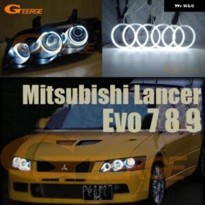 三菱 ランサーエボリューション 7 8 9 2002 - 07 超高輝度 CCFL エンジェルアイキット ハローリング