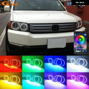 ホンダ クロスロード 2007 2008 2009 2010 BLUETOOTHアプリ コントロール マルチカラー 超高輝度 RGB LED エンジェルアイキット ハローリング
