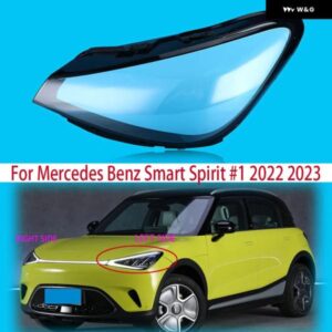 新型 メルセデス ベンツ スマートスピリット #1 W451 W453 2022 2023 フロント ヘッドランプ カバー 防水 クリア ヘッドライト レンズ