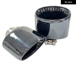 アウディ A4 A5A6A7 マフラー ステンレス ブラック電気メッキテール パイプ REEXPORT パーソナライゼーション 楕円形 幅160MM