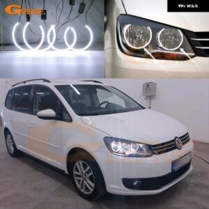 フォルクスワーゲン VW トゥーラン 1T3 2010 - 15 超高輝度 COB LED エンジェルアイ ハローリング カーアクセサリー