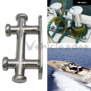 1PCS ダブルクロスボラードクリート ークリート 係留マリンハードウェア 316 ステンレス ボートボラード