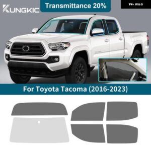 プレカット車サイドウィンドウプライバシーティントフィルム トヨタ タコマ2016-2023オート ステッカー ホイルソーラーUV プロテクター ミラー