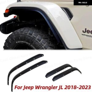 ジープ ラングラー JL 2018-2023 フェンダーフレア ワイド トリム マッド フラップ ホイールアイブロウ ワイドエクステンションストリップ