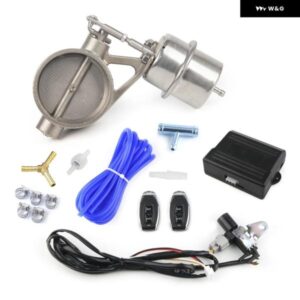 排気 制御 バルブ セット 真空アクチュエータ付き カットアウト 2 2.36 2.5 2.75 3 3.5インチ パイプ CLOSE STYLE ワイヤレスリモート コントローラ ー付き