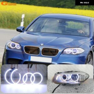 BMW 5シリーズ F10 F11 F18 520I 523I 528I 530I 535I M5 2009 - 2016 超高輝度 COB LED エンジェルアイ ハローリング カーアクセサリー