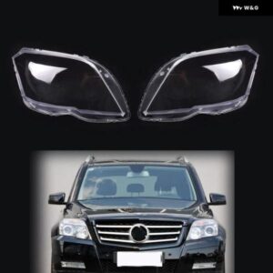 ペア メルセデス ベンツ GLK 08-12 GLK300 GLK350 X204 車用 ヘッドランプ レンズ カバー ランプシェード ヘッドライト シェル 2008 - 12
