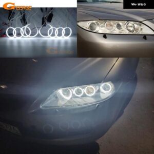 マツダ スピード 6 MS6 GG 2002-2008 超高輝度 8個 CCFL エンジェルアイ ハローリング カーアクセサリー