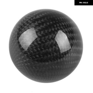 スタイル 汎用 カーボン マニュアル ギア シフト ノブ3 アダプター 付きほとんど 装飾 クラシック