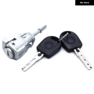 フロント 左ハンドル 用席側ドアロック シリンダー キー2個付き 604837167 1U0837167E ゴルフ 1997-2006 ジェッタ 1997-2005