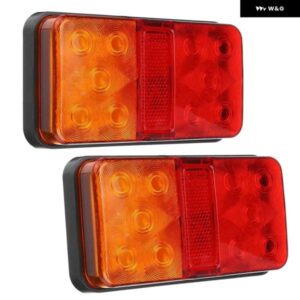 2個 12V 10LED 防水 トラック トレーラー トラック テールライト 車用ウィンカー ブレーキ リアストップランプ ボート RV キャンピングカー インジケーター