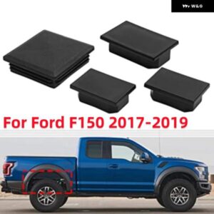 4個 車用 リアホイール ウェル フレーム チューブ ホール プラグ フォード F150 2017-2019