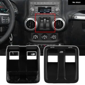 車 ダッシュボード ウィンドウロックリフトスイッチ パネル カバー 1RP74DX9AC ジープ ラングラー 2ドア 2011-2017
