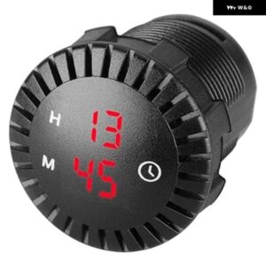 自動車用LED電子時計デジタル ディスプレイ テーブル 汎用 カー用品赤信号