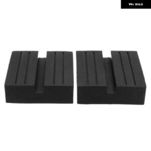 汎用 カースロットリフトトロリージャッキディスクブロックゴム パッド ガード アダプター 2個