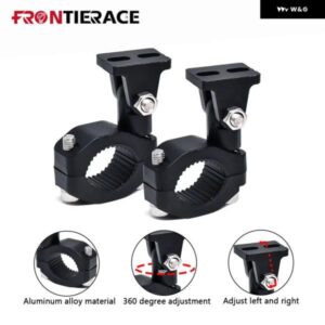 オートバイ 用 ブラケット バンパー ホルダー パーツ 23MM バンパー カスタム スポンジクランプ ヘッドランプ スポットライトLEDライト ブラケット マウント