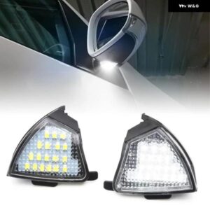 VW ゴルフ 5 EOS ラビット GTI R32 ジェッタ パサート シャラン ホワイト LED アンダーサイドミラー パドルライト 2個
