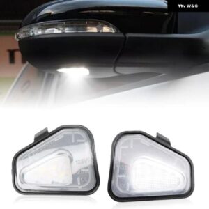 VW CC EOS PASSAT B7 JETTA SCIROCCO ホワイトLEDアンダーサイドミラー パドルライト 2個