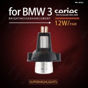 BEYOND DRIVEN AUTO 超高輝度 18W LED エンジェルアイ BMW 3シリーズ E90 フェイスリフト前 2005-2008 超高輝度
