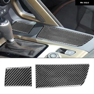 カーボンカップ ホルダー パネル カップ ホルダー パネル インテリア カップ ホルダー トリム デコレーション ステッカー シボレー ブラック