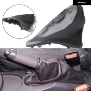 カスタム ゲートルカバー PUレザーハンドブレーキスリーブ 自動車内装 ABS PUレザー 取り付け簡単