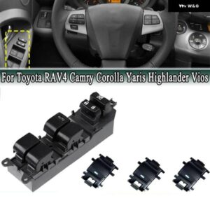 トヨタ 電動ウィンドウリフトスイッチ コントロール マスタードライバー/パッセンジャー RAV4 カムリ カローラ ヤリス ハイランダー ヴィオス 2006-2018