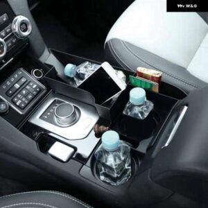 4個 車ドア オーガナイザー ケース ランドローバー ディスカバリー4 LR4 2013-2016 多機能電話トレイ カップ ホルダー 収納 ボックス