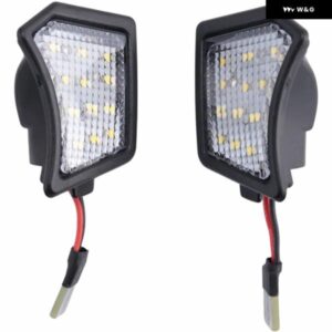 2個 LED アンダーサイドミラー ライト ウェルカムパドルランプ ボルボ C30 C70 S40 S60 S80 V40 V50 V60 V70 XC70 XC90 31217838
