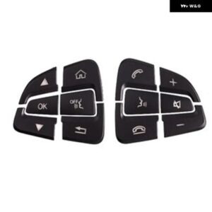 ベンツ C W205 2015 2018 用 ブラック ABS 製 ステアリングホイール ボタン カバー 12 個 で運転体験を アップグレード しましょう