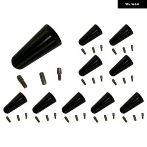 10個 合金 アンテナ 3CM ルーフアンテナ ショートポールアンテナ 車用ポールアンテナ ショート アダプター ラジオ