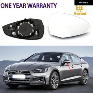 アウディ A4 S4 RS4 RS 4 B9 A5 S5 RS6 RS 5 2016-2023 左 右側ヒーター付きウィングミラー ガラス製バックミラー