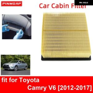 カー エンジン キャビンエア フィルター トヨタ カムリ V6 2012-2017 オート フィルター カー エンジン ボンファイバー CA10755 17801-0P050 17801-0P051