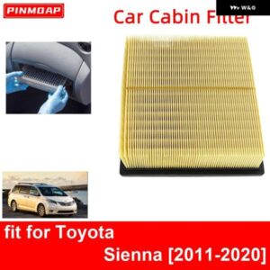 エンジン キャビンエア フィルター トヨタ シエナ2011-2020オート フィルター カー エンジン ボンファイバーCA10755 17801-0P050 17801-0P051 17801-