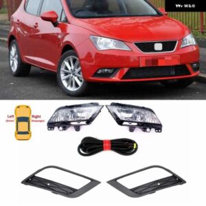 ハロゲン フォグランプ シートレオン 2013 - 16 フロント バンパー フォグランプ フォグランプ グリル とワイヤー アセンブリ