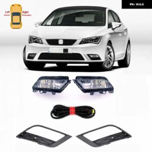 LED フォグランプ シートレオン 2013 - 16 フロント バンパー フォグランプ フォグランプ グリル とワイヤー アセンブリ