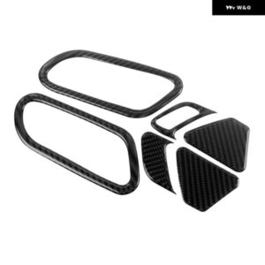 カーボン製 ドアハンドル ボウルカバー フレーム トリム ドアロックスイッチ フレーム ステッカーセット シロッコ 2009-2016 LHD