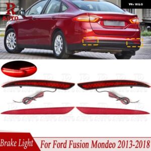 車用リア バンパー リフレクター ブレーキライト テール ハザード灯 カー スタイリング フォード フュージョン モンデオ 2013 - 18