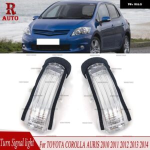 サイドミラー ウィンカーライト LEDドアウィングバックミラー インジケーター ランプ トヨタ COROLLA AURIS 2010 11 12 2013 2014