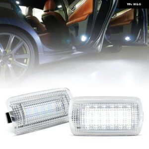 トヨタ EZ GT-86 ハリアー アイシス クルーガー ランドクルーザー マークX ミライ プレビア プリウス WISH ホワイト LED アンダードアカーテシーライト 2個